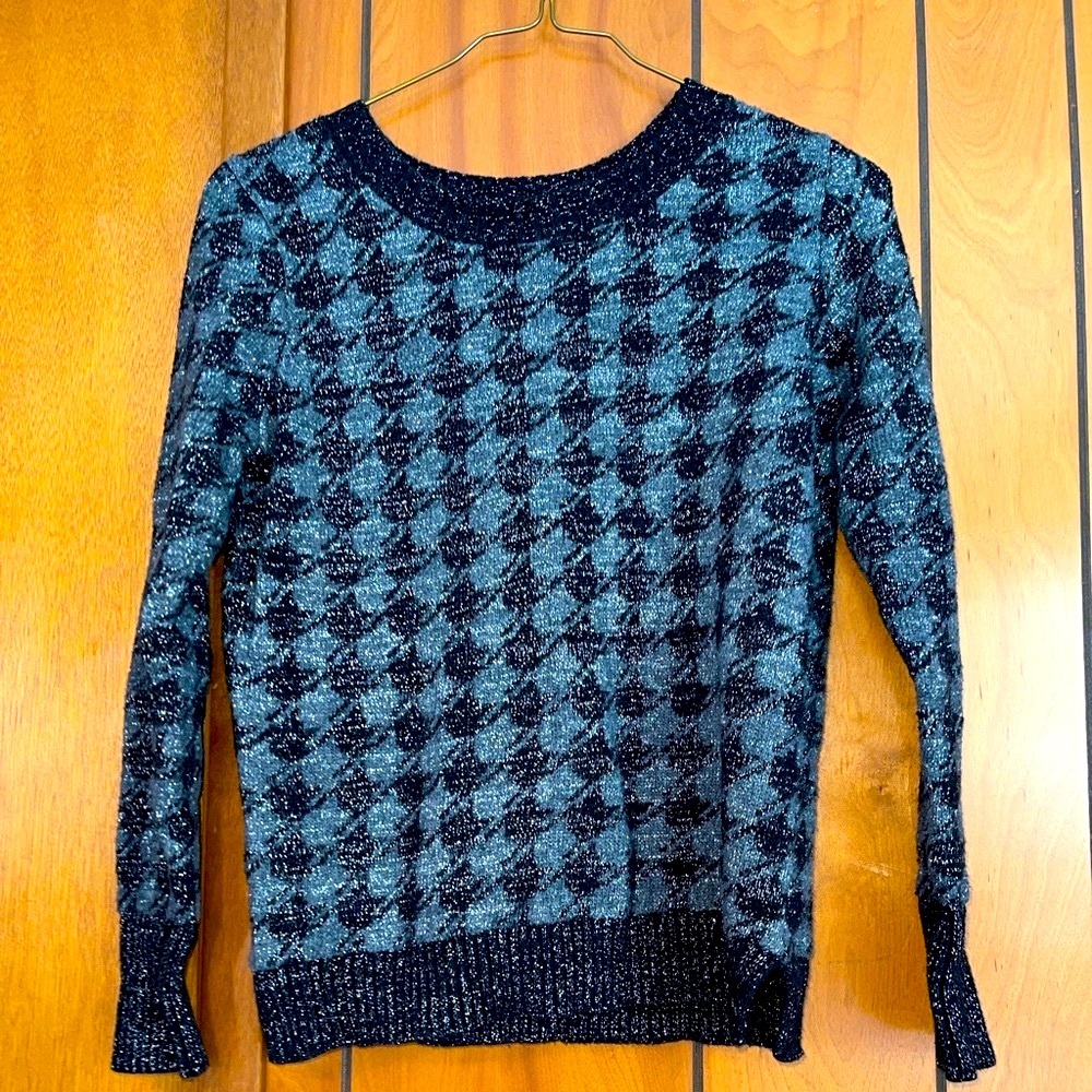 Herringbone Hot Kiss Warm Sweater large petite